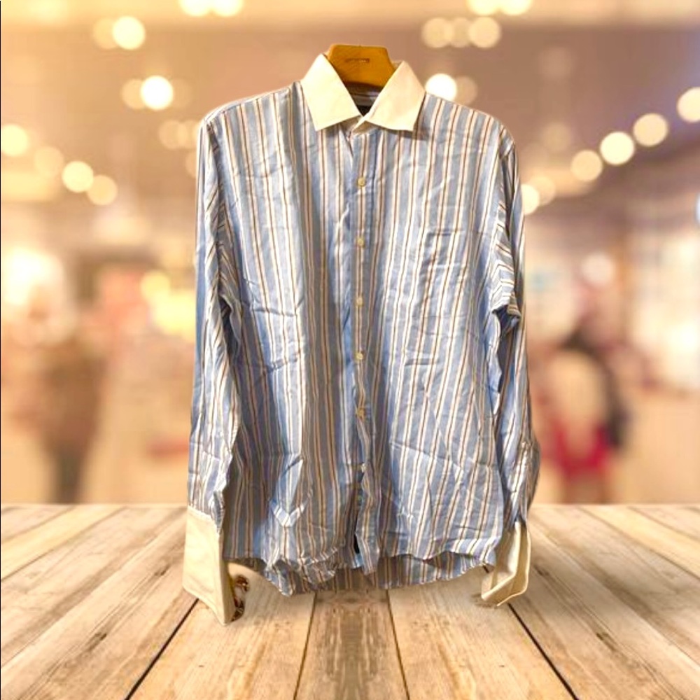 Maine Bay Button Down Striped Shirt | Regular Fit | 16/35